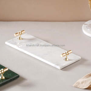 Haute Qualité Personnalisé Moderne Blanc Marbre Plateau De Fromage Couteau En Bois De Noël Eid Ramadan Décoratif Portable Ménage - Product Image 1