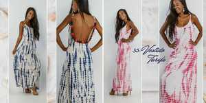 Robe maxi drapée, robe à poches, robe bustier brodée, robe smockée, robe midi florale, robe maxi, robe maxi pour courbes généreuses - Product Image 3