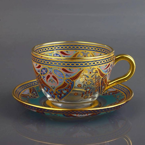 Ensemble de six tasses à thé en verre transparent de style petit pichet-Tasses de service individuelles uniques pour thé ou autres boissons - Product Image 5