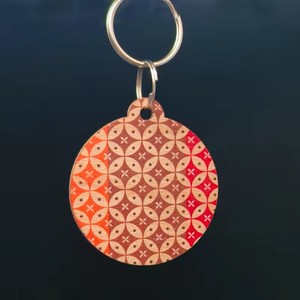 พิมพ์บาร์โค้ด <span class=keywords><strong>QR</strong></span> แบบกำหนดเอง พวงกุญแจไม้ NFC ป้ายแท็กโรงแรม - Product Image 1