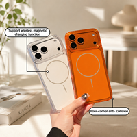 Coque de téléphone magnétique transparente en TPU et PC OEM/ODM pour iPhone 17 Pro Max, antichoc, protection de l'appareil photo, fournisseur en gros