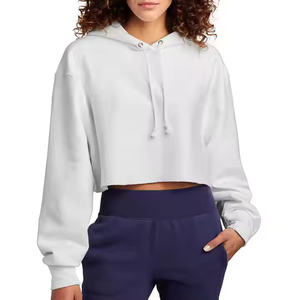 ODM Primmum calidad personalizada de algodón polar sudaderas con capucha para mujer invierno grueso cálido Casual Sudadera con capucha para mujer - Product Image 3