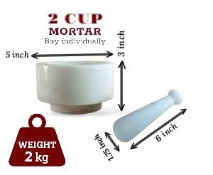 Mortero y Maja de Mármol Personalizables Diseñados para una Estética de Cocina Impecable con Superficie Lisa que Proporciona un Efectivo Triturado de Especias - Product Image 2