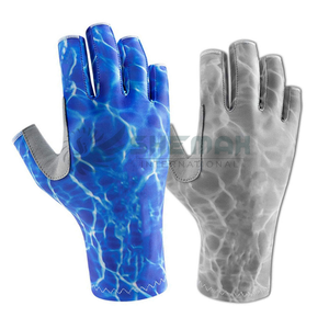 Gants de pêche robustes avec paumes rembourrées, sangles de poignet sécurisées et poignée texturée conçues pour les environnements de pêche en eau salée robustes - Product Image 6