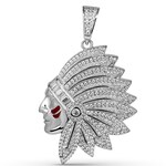 Moissanite diamante Hip Hop plata Vendetta máscara colgante alta calidad completo diamante circón gran colgante collar - Product Image 2