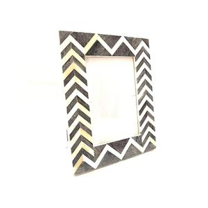Idées de cadeaux pour anniversaire de mariage, cadre photo personnalisable en résine avec incrustation d'os carrée, écologique, décoration murale, artisanat, belle qualité - Product Image 1