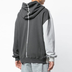 Sweat à capuche pour homme en coton épais 300 GSM brodé, doublure 100 % coton, manches longues, style streetwear - Product Image 4