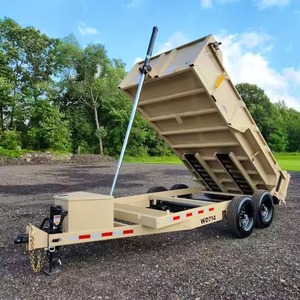 Envío Gratis Mini Remolque 2-3 Ton 5 Toneladas Granja Tractor Remolque Hidráulico Granja Volquete Remolque Precio Bajo - Product Image 2