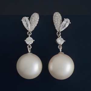 Boucles d'oreilles pendantes chic en argent 92,5 - 180756 - Product Image 1