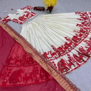 เสื้อเบลาส์ผ้าคอตตอนเย็บอย่างเต็มที่, เสื้อเบลาส์ผ้าคอตตอนสำหรับผู้หญิงใส่ไปงานปาร์ตี้แบบดั้งเดิมยาวถึงพื้น - Product Image 3