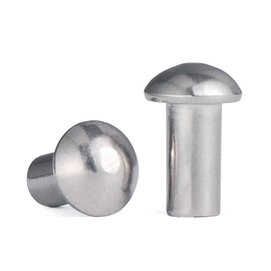 Remache de Acero Inoxidable de Alta Calidad, Estándar DIN, Grado 48 68, Cabeza Redonda, Diámetro 22 mm, Longitud 70 mm, Acabado Brillante - Product Image 1