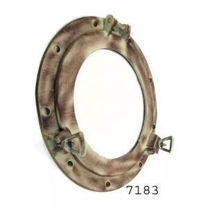 Proveedor a granel Ventana de ojo de buey náutico de aluminio de 12 pulgadas Decoración de pared marítima multifuncional Espejo Suministros marinos - Product Image 4