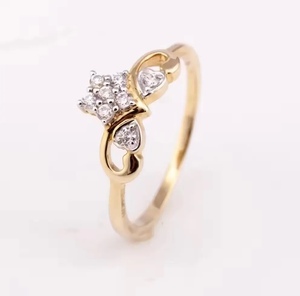 Anillo minimalista chapado en oro amarillo de 18 quilates de estilo clásico para aniversario o promesa de fabricante de Tailandia para fiestas - Product Image 1