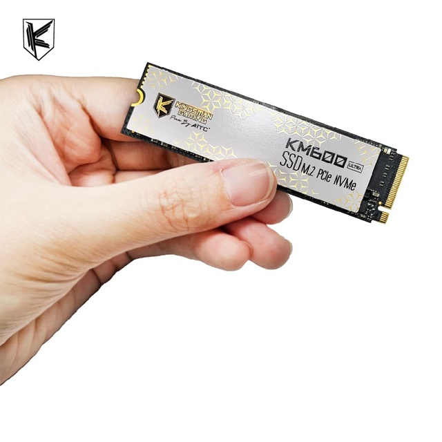 KINGSMAN GAMING 1TB 3D NAND Flash PCIe Gen3X4 M.2 2280 Internal SSD with 3300MB/s Read/3000MB/s Write Thin Aluminium Alloy Shell