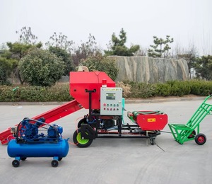 Presse à balles carrées de luzerne Machine automatique pour l'emballage de paille de foin de biomasse humide Ensilage de maïs Productivité élevée Garantie 1 an - Product Image 5