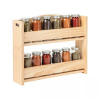Accessoires de cuisine Rangement d'épices Porte-épices en bois Support d'assaisonnement pour la décoration et le stockage de la cuisine