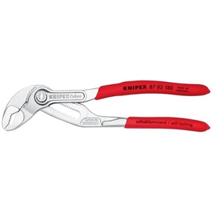 Cobra Water Pump Pliers 180 Mm Chrome-Plated 36 Mm <b>Clamping</b> Width Plastic Coating by for Knipex - Product Image 4