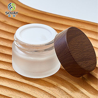 Pot cosmétique avec couvercle 5g10g15g20g30g50g100g, pot en verre pour crème pour la peau givré avec couvercle argenté ou doré