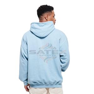 Meilleur prix pour les sweats à capuche en molleton délavé à l'acide d'hiver, broderie appliquée, design moderne et élégant, coupe confortable, service OEM - Product Image 2