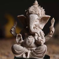 Tête d'éléphant en résine de l'Asie du Sud-Est transfrontalière ornements de richesse dieu indien zen thaïlandais ameublement artisanat de bureau