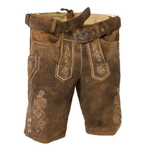 กางเกงขาสั้นหนังปักลายสำหรับผู้ชายสไตล์ต่างๆตามสั่งแนวสตรีท - Product Image 1