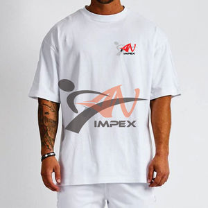 T-shirt de haute qualité avec impression de logo personnalisé pour hommes T-shirt Sumer en coton personnalisé flexible pour hommes - Product Image 1
