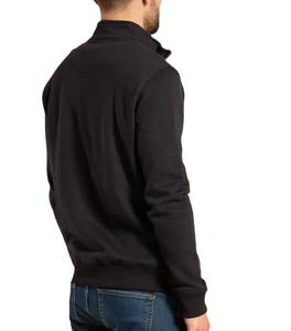 Buena calidad personalizado su propio diseño sudadera Stand Collar con cremallera mangas largas estética Color negro suave y de moda - Product Image 3