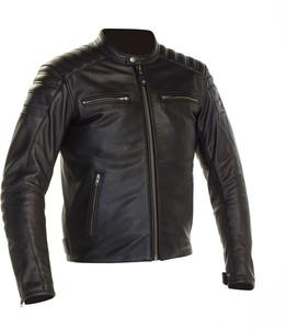Chaqueta de Cuero Vintage Negra para Hombre, Estilo Slim Fit, Chaqueta de Motociclista con Cremallera Frontal y Diseño Personalizado - Product Image 3