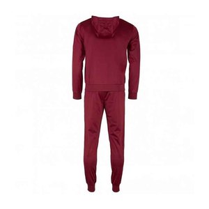 Nuevo Chándal con Capucha Color Granate para Hombre, Sudadera con Cierre Completo y Bolsillos Laterales, Ropa Deportiva Informal, Mezcla de Poliéster y Algodón, Estilo Invernal - Product Image 4
