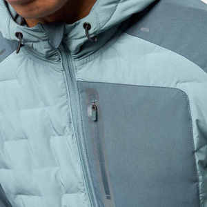 Productos al por mayor Color sólido Manga larga Invierno Sudadera con capucha Abrigo Chaqueta acolchada Hombres Sehe Moda - Product Image 5