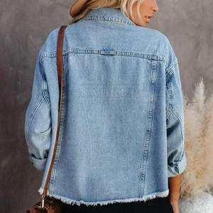 Nouveau stock veste en jean pour femmes avec tissu doux veste en jean décontractée veste en jean pour usage extérieur veste en jean - Product Image 4