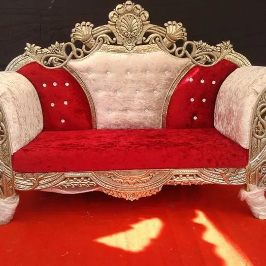 Set di divani da sposa intagliati a mano eleganti e confortevoli per migliorare la bellezza dei tuoi momenti amati