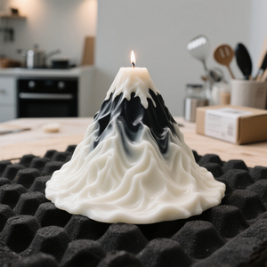 Postre en forma de volcán con <span class=keywords><strong>molde</strong></span> de vela que brota DIY 3D vela <span class=keywords><strong>molde</strong></span> de fundición de silicona vela hecha a mano jabón hacer <span class=keywords><strong>molde</strong></span> de cera - Product Image 2