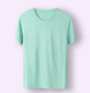 Camisetas lavables de tela de poliéster de algodón transpirable de secado rápido hechas a medida de alta calidad para mujer, cuello en V profundo para el verano - Product Image 6