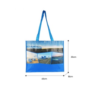 Bolsa de Compras de Tela No Tejida con Asas de Cinta de Polipropileno, Patrón y Tamaño Personalizables (Mediano/Grande) - Product Image 6