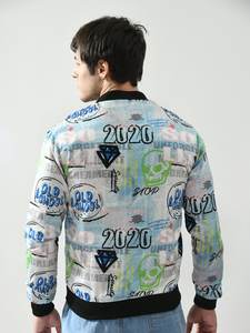 Venta caliente de la moda de satén de seda al por mayor Varsity chaquetas de color personalizado Logo chaqueta de bombardero de los hombres para el hombre - Product Image 4