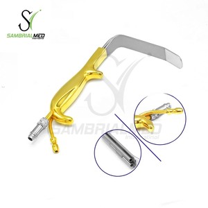 Nouveaux rétracteurs de style Ferriera de qualité A + avec guide de lumière à fibre optique d'aspiration Pointe lisse 120X25mm CE manuel réutilisable - Product Image 6