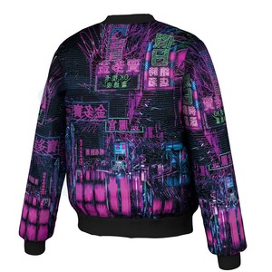 Chaqueta Bomber de Invierno para Hombre, Cuello Alto, Gruesa, Cálida, de Alta Calidad, Personalizable, Estilo Universitario, Estilo Béisbol, Venta al por Mayor - Product Image 5