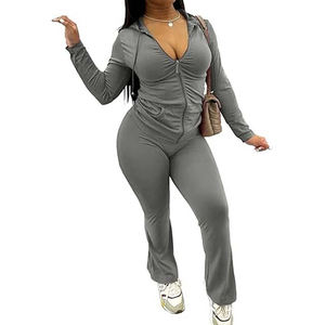 Mono de Yoga Rafaela de Alta Calidad para Mujer, Cintura Alta, Ajuste Holgado, Control de Abdomen, Transpirable, Secado Rápido, Cuello en V, Manga Larga - Product Image 2