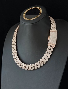 20มมโซ่เชื่อมโยงคิวบานเพชรโมอิส VVS1กับทองคำขาว14K 925เสร็จในเงินสเตอร์ลิง - Product Image 4