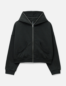 เสื้อฮู้ดดี้ผู้ชายคุณภาพสูงสำหรับฤดูหนาว ทรงบ็อกซี่ ซิปหน้า สกรีนลายดิจิตอลแบบกำหนดเอง 3 มิติ ไหล่ตก ผ้าหนา 100% ผ้าฝ้าย - Product Image 1