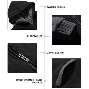 Sudadera con Capucha de Invierno para Hombre, Estilo Urbano, 100% Algodón, Felpa, Teñido Liso, Transpirable, Secado Rápido, Diseño con Bolsillos, Personalizable OEM/ODM, Suministro al por Mayor - Product Image 4