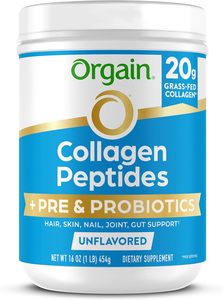 Péptidos de Colágeno Hidrolizado Orgain + Polvo Prebiótico y Probiótico para Mujeres y Hombres 1lb - Product Image 6