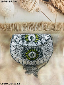 Artesanos indios hechos a mano Chic mosaico embragues de noche para mujeres accesorio esencial para fiestas y ocasiones especiales - Product Image 5