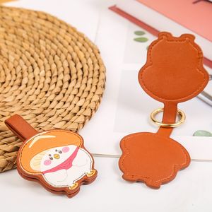 Cuir PU créatif exquis et mignon lettre porte-clés cerise fruits sac breloque avec bouton pour les femmes belle porte-clés personnalisé - Product Image 6