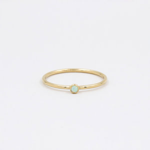 High End Luxury Minimalist Tiny <b>Opal</b> Gemstone Engagement Wedding <b>Rings</b> 925 Sterling Silver <b>Ring</b> for Women White <b>Opal</b> <b>Rings</b> - Product Image 1