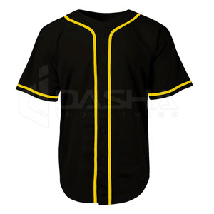 Vente en gros d'uniformes de baseball pour adultes, uniforme de baseball respirant de haute qualité, maillot Hip Hop sans manches à boutons complets - Product Image 1