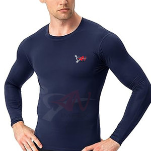 Nouveau rashguard pour homme à manches longues pour la natation, le surf, la salle de sport, l'entraînement, tissu extensible à séchage rapide - Product Image 6