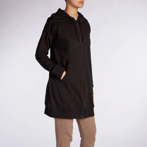 OEM Femme Modeste Islamique Vêtements Dames Fermeture Éclair Femmes Sweats À Capuche Style Simple À Capuche Automne Mode Sweat pour Les Filles - Product Image 2