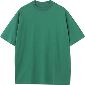 T-shirts surdimensionnés anti-rides à manches courtes pour hommes T-shirts colorés 100% coton blanc col rond T-shirts vierges entretenus par l'OEM - Product Image 2